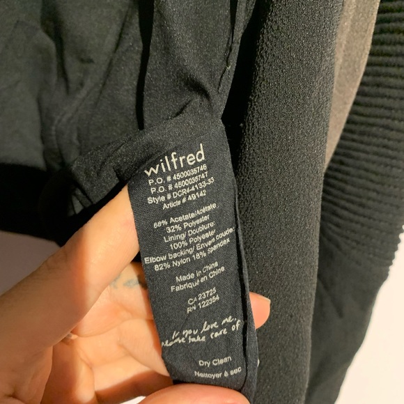 Aritzia Wilfred Montesson Jacket multicolored black and olive green size 2 - Picture 12 of 12